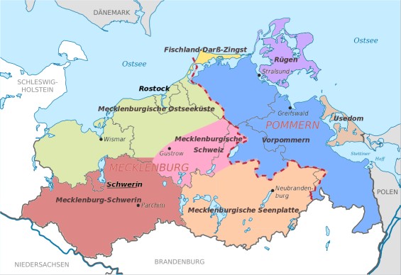Regionen in Mecklenburg-Vorpommern